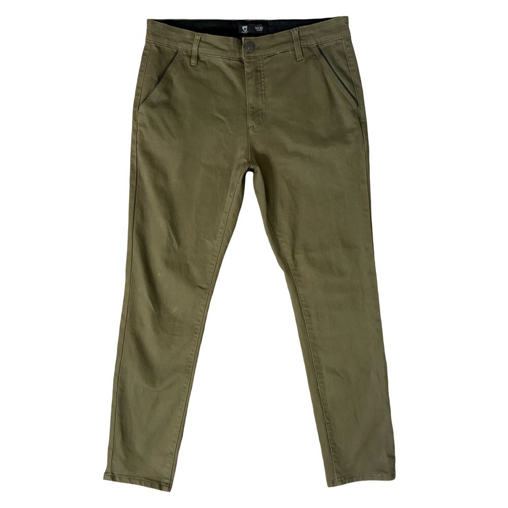 Fried Denim Olive Green Men’s Jeans Stretch Slim Fit Tech Pants size 34 x 32